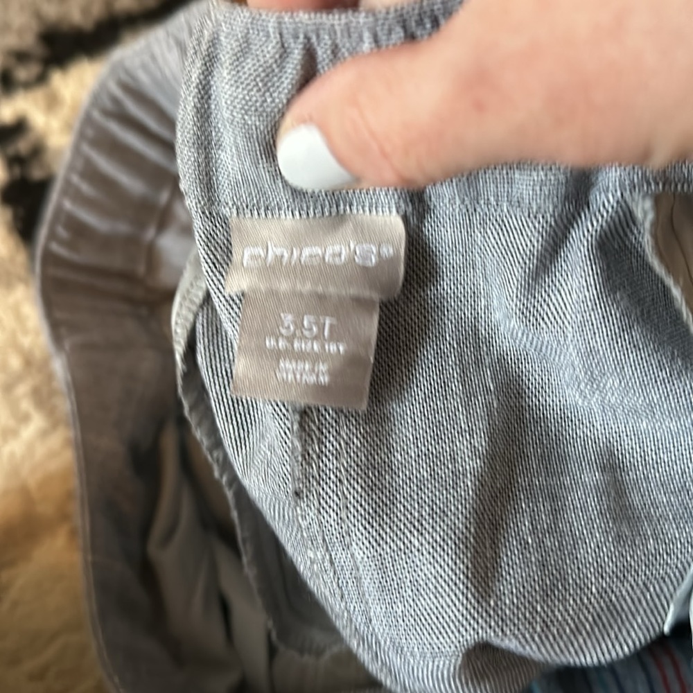 Chico’s 3.5T (18T) gray dress pants, ankle length. - Picture 3 of 5